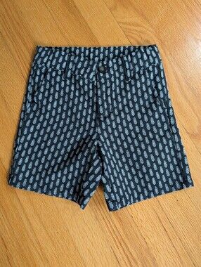 Janie and Jack Black Shorts with Pineapple Print (Boys' Size 4)